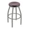 Holland Bar Stool Co 30" Swivel Bar Stool, Nickel Finish, Dark Cherry Oak Seat 80230ANDCOak - alternate 1